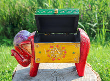Load image into Gallery viewer, Hand-painted Elephant Box