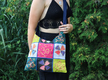 Charger l'image dans la galerie, Organic Hemp Cotton Bag-Large Multicolour Patchwork