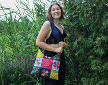 Charger l'image dans la galerie, Organic Hemp Cotton Bag-Large Multicolour Patchwork