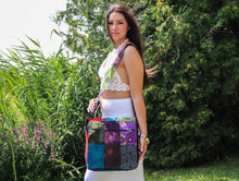 Charger l'image dans la galerie, Organic Hemp Cotton Medium Crossbody Bag-Multicolour Patchwork