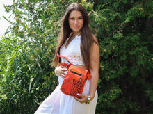 Charger l'image dans la galerie, Organic Hemp Cotton Small Crossbody Bag-Orange
