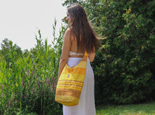Charger l'image dans la galerie, Organic Hemp Cotton Bag-Yellow Striped