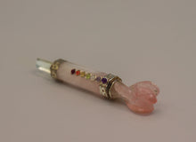 Load image into Gallery viewer, Rose Quartz Angel Chakras Wand