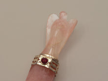 Load image into Gallery viewer, Rose Quartz Angel Wand