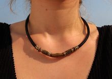 Charger l'image dans la galerie, Vintage Brass Beaded Chocker Necklace-Multicolour