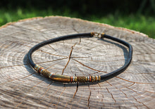 Charger l'image dans la galerie, Vintage Brass Beaded Chocker Necklace-Multicolour