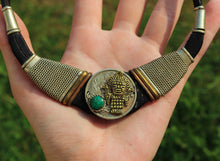 Load image into Gallery viewer, Vintage Yak Bone (Horn) Necklace-Brass Hardware