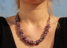 Load image into Gallery viewer, Vintage Crystal Beaded Necklace-Amethyst