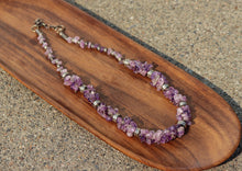 Load image into Gallery viewer, Vintage Crystal Beaded Necklace-Amethyst