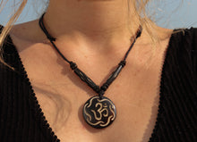 Load image into Gallery viewer, Vintage Yak Bone (Horn) Necklace-Om Pendant