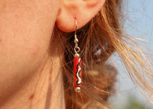 Load image into Gallery viewer, Vintage Multicolour Yak Bone & Brass Beaded Necklace & Earrings Set on Leather Rope-Teardrop Pendant