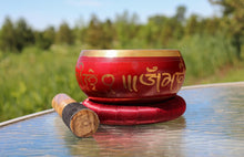 Load image into Gallery viewer, Red Singing Bowl