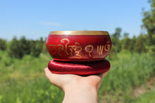 Load image into Gallery viewer, Red Singing Bowl