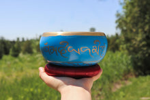 Load image into Gallery viewer, Blue Singing Bowl