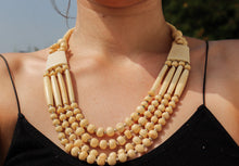 Load image into Gallery viewer, Vintage Yak Bone (Horn) Necklace-Beaded