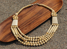 Load image into Gallery viewer, Vintage Yak Bone (Horn) Necklace-Beaded