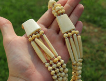 Load image into Gallery viewer, Vintage Yak Bone (Horn) Necklace-Beaded