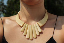 Load image into Gallery viewer, Vintage Yak (horn) Bone Necklace 7 Chakras-Natural Bone