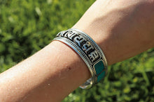 Load image into Gallery viewer, Turquoise Mantra Healing Bracelet