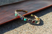 Load image into Gallery viewer, 3 Metals With Crystals Healing Bracelet