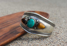 Load image into Gallery viewer, Turquoise & Tiger Eye Healing Bracelet