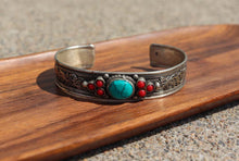 Load image into Gallery viewer, Turquoise & Coral Healing Bracelet