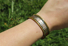 Load image into Gallery viewer, Coral & 3 Metal Mantra Healing Bracelet