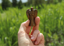 Load image into Gallery viewer, Tiger Eye Angel Crystal