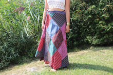 Charger l'image dans la galerie, Vintage Boho Patchwork Multicolour Sarong Skirt-Type B