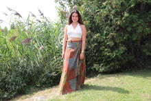 Charger l'image dans la galerie, Vintage Boho Patchwork Multicolour Sarong Skirt-Type A