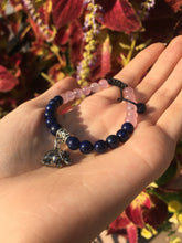 Load image into Gallery viewer, 2-Crystals Beaded Elephant Charm Bracelet