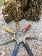Load image into Gallery viewer, Chakra 7 point Energy Generator with clear quartz generator