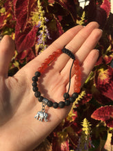 Load image into Gallery viewer, 2-Crystals Beaded Elephant Charm Bracelet