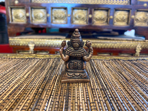 Vintage Bronze Ganesha Statue Small