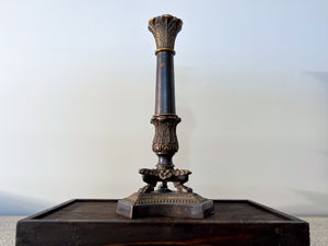 Antique Bronze Single-Branch Candle Holders-Dark&Bronze Detailed