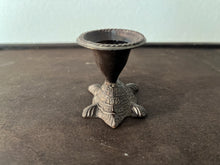 Load image into Gallery viewer, Vintage Bronze Candle Holder Single-Branch 4-piece set-Turtle&amp;Frog
