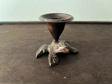 Load image into Gallery viewer, Vintage Bronze Candle Holder Single-Branch 4-piece set-Turtle&amp;Frog
