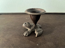 Load image into Gallery viewer, Vintage Bronze Candle Holder Single-Branch 4-piece set-Turtle&amp;Frog
