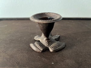 Vintage Bronze Candle Holder Single-Branch 4-piece set-Turtle&Frog