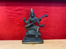 Load image into Gallery viewer, Vintage Bronze Saraswati Statue
