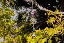 Load image into Gallery viewer, Vintage Sun Brass Wind Chime Bell with Glass Beads
