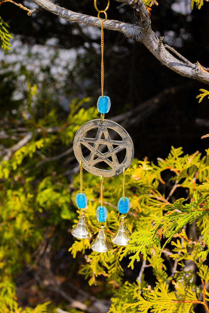 Vintage Pentagram Wind Chime (Large)