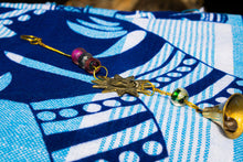 Load image into Gallery viewer, Vintage Sun Brass Wind Chime Bell with Glass Beads
