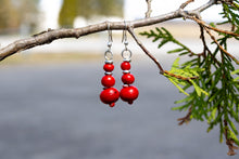 Load image into Gallery viewer, Yak Bone &amp; Brass Beaded Necklace-Red
