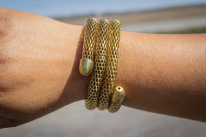 Adjustable Spiral Bracelet-Brass