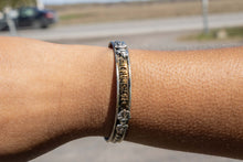 Load image into Gallery viewer, 3 Mixed Metal Mantra Bracelet-Thin
