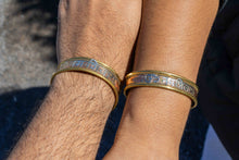 Load image into Gallery viewer, 3 Mixed Metal Mantra Bracelet-Thick Rim
