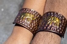 Load image into Gallery viewer, Brass and Copper Cuff-Elephant
