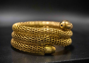 Adjustable Spiral Bracelet-Brass