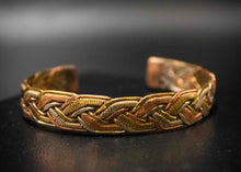Load image into Gallery viewer, 3 Mixed Metal Bracelet-Flat Braid

